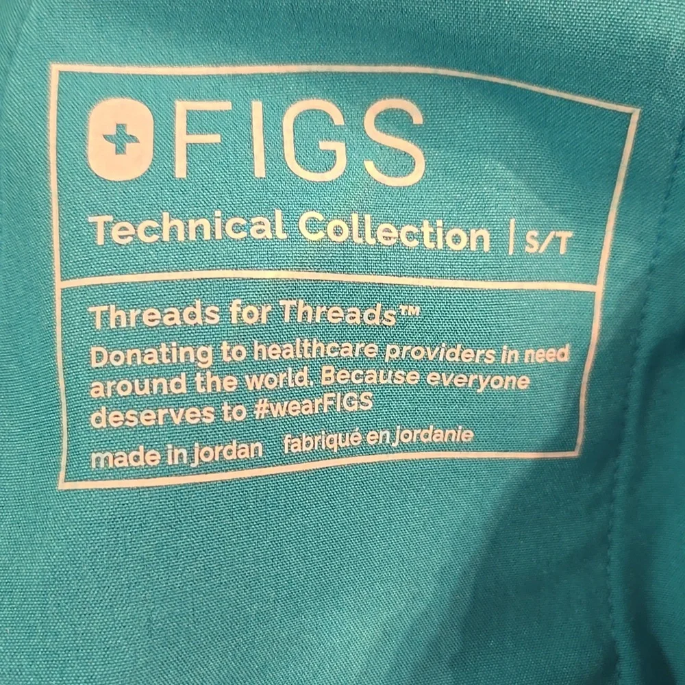 Figs Zamora Jogger Scrub Pants Catarina Top Set In Teal NWOT - Picture 16 of 16